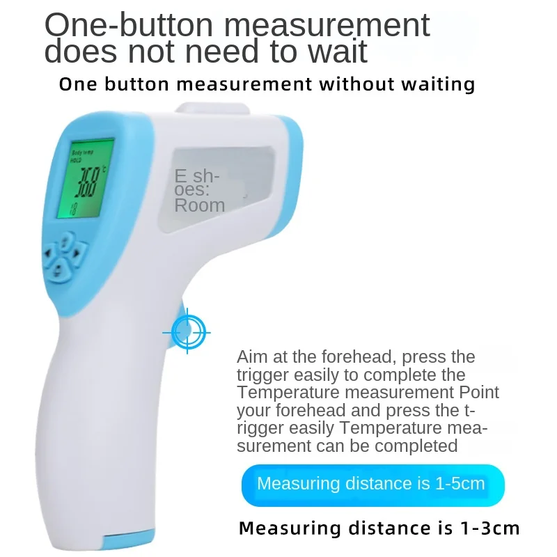 

Household Infrared Human Electronic Thermometer Body Forehead Multi-clock Temperature Mode Selectable 32 Sets Memory Mode