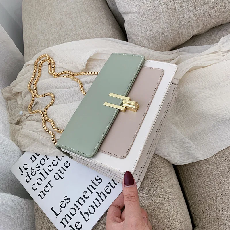 

Popular Bag WOMEN'S Bag 2020 New Style Summer Hipster Shoulder Bag Versatile Textured Bag with Chain-Style Fairy