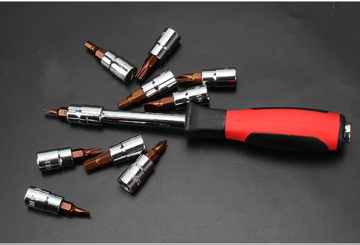 Стальной удлинитель 1/4 S2 Бит гнездо Отвертка ударный драйвер 6,3 мм Torx Бит Отвертка головка винт разборный шестигранный Бит Набор торцевых головок