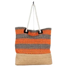 

20 New Woven Oblique Hanging Women's Bag Color Splicing Design Double Belt Oblique Shoulder Multi-color Options Handbags Straw