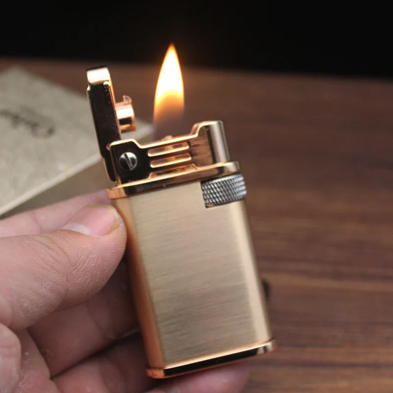 

CHIEF New Design Lighter Kerosene Oil Lighter Gas Grinding Wheel Cigarette Box Retro Cigar Tobacco Bar Lighter Gadgets For Man