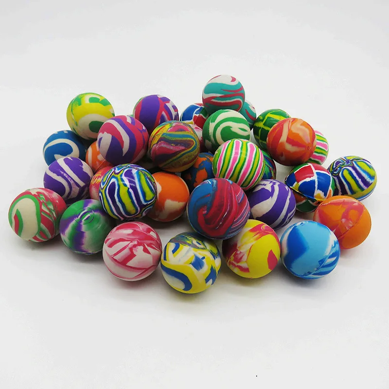 

27 32 Curd Environmentally Friendly Mixed Elastic Ball Unary Gashapon Machine Only Rubber Bouncing Ball Manufacturers Direct Sel