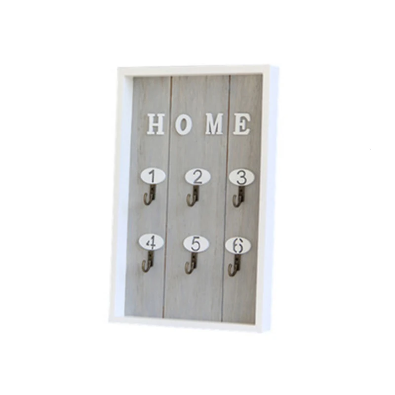 Multi-purpose Home Wall Decor Handmade Wooden key Hook Cargo Storage Box Wall Coat Keys Bags Clothes Hanging Hook Storage Holder