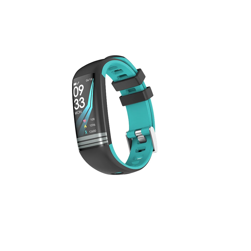 Cyan Bluetooth, умный Браслет для G26S, пульсометр, монитор артериального давления, фитнес-браслет, Hd цветной экран, умные часы - Цвет: Cyan