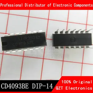 CD4093BE HCF4093BE DIP14 CD4093 DIP 4093 DIP-14 4093BE Новый и оригинальный IC