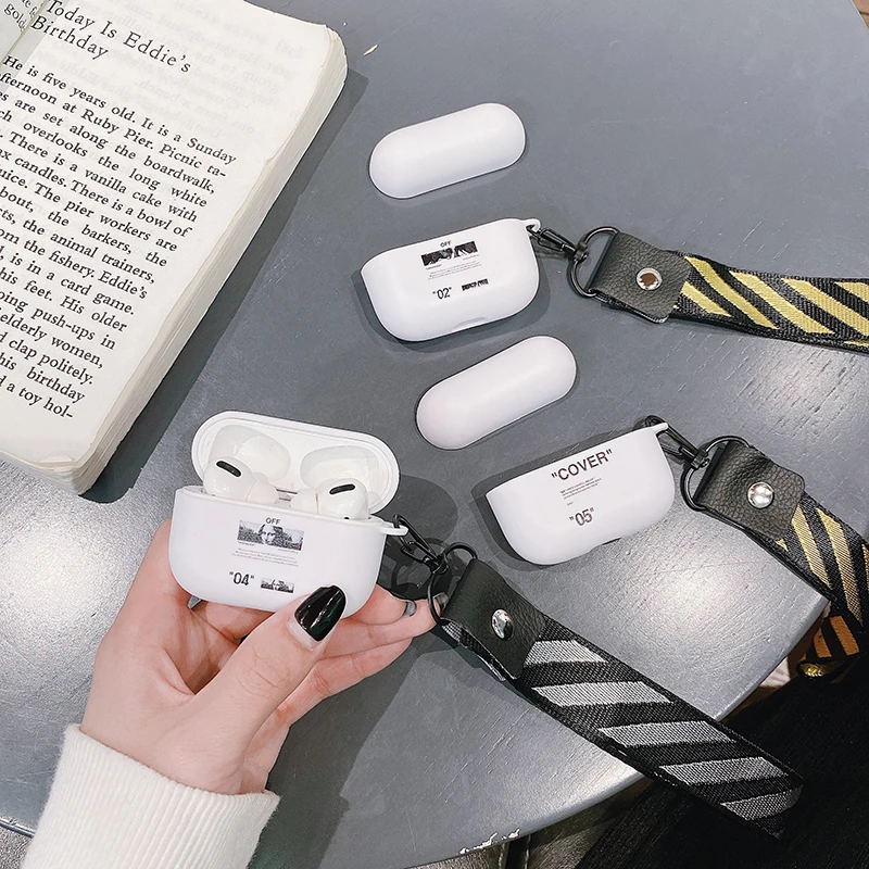 2019SS 05 Мягкий силиконовый чехол-накладка для apple Airpods 3 Pro, белая Беспроводная bluetooth-гарнитура