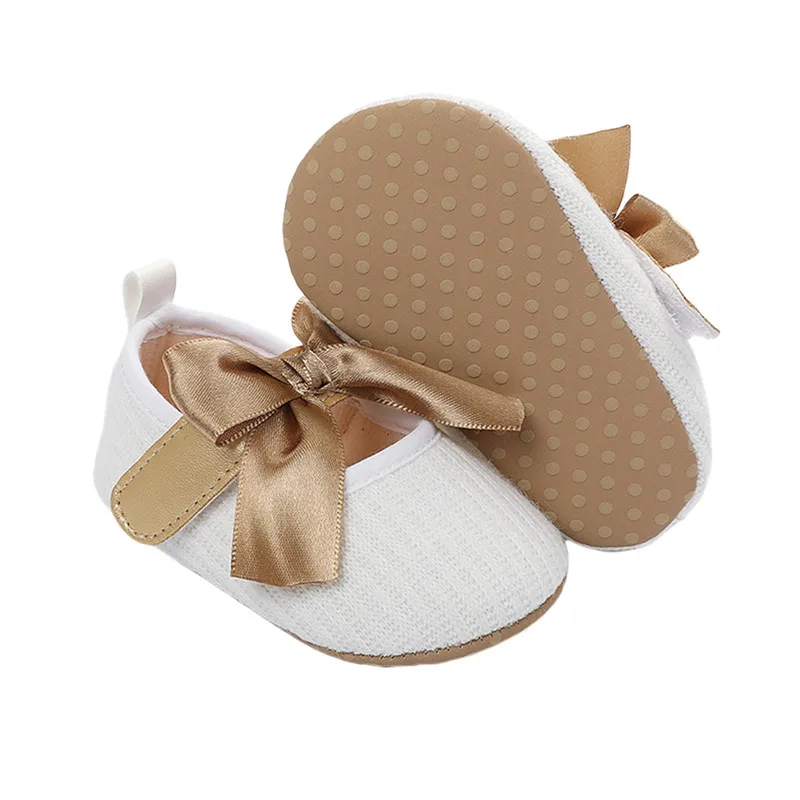 5 Colors Baby Princess Girls Bowknot Shoes Spring Autumn Toddler Prewalkers Shoes for Baby Infant Girls Soft First Walkers 0-18M