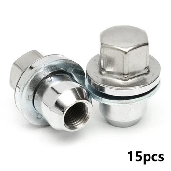 

15Pieces Car Wheel Hub Screw Nut Replacements For Discovery 3 Model 2005-10/ 4 Model 2010-2016 Wheel Lugs