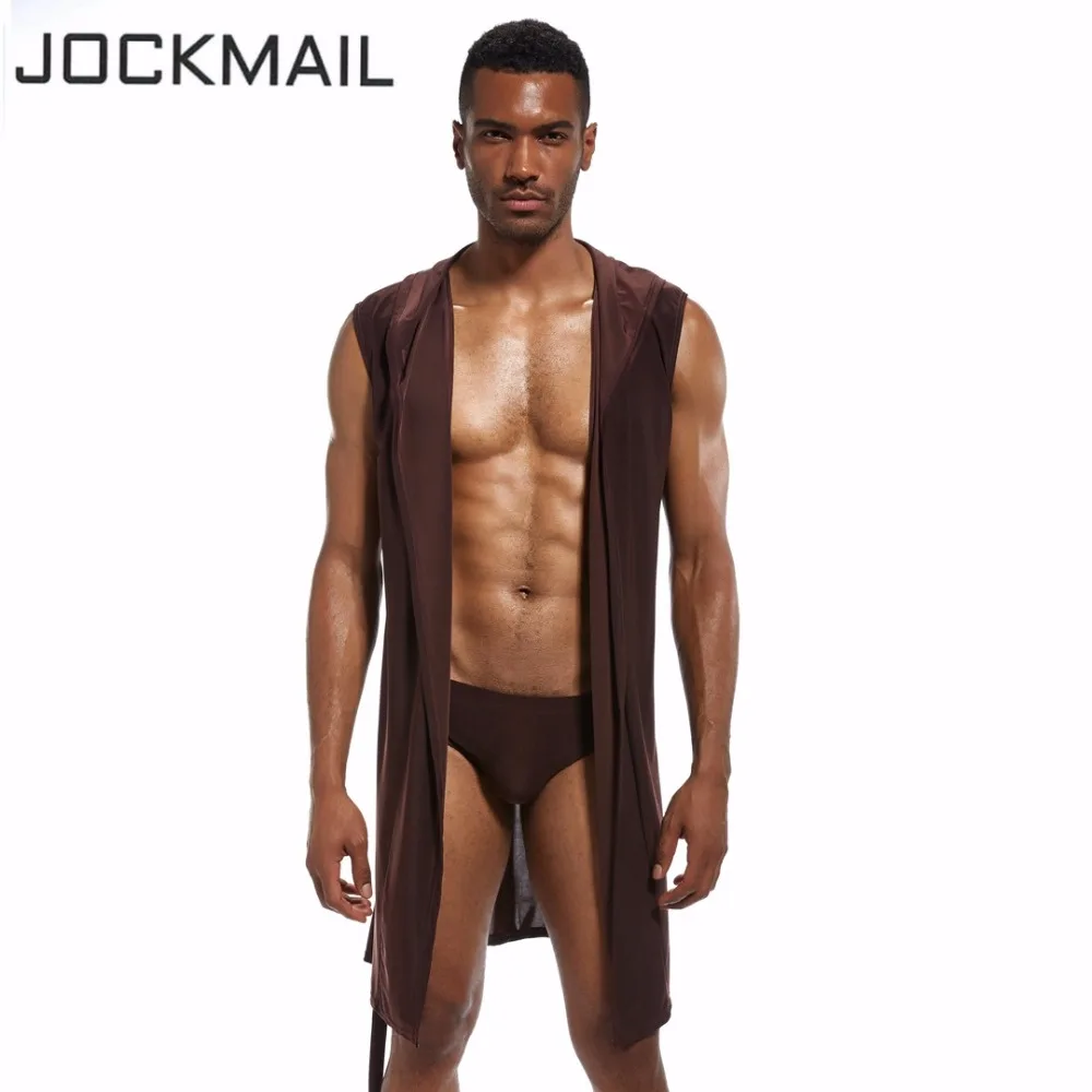 Банные халаты JOCKMAIL мужские нейлоновые из ледяного шелка домашняя одежда для геев