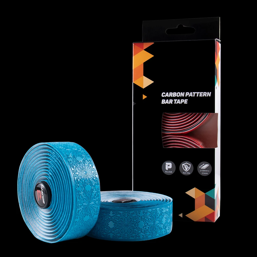 BOLANY Handlebar Tape Road Bike Accessories Embossment EVA Soft Breathable Sweat Anti-Slip Bicycle Bar Tape Cycling Sports Parts