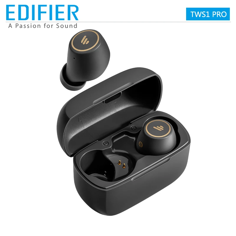 Edifier tws1 pro tws sem fio bluetooth v5.2 fone de ouvido aptx adaptável 42 horas de reprodução tipo-c de carregamento rápido cristal-som claro