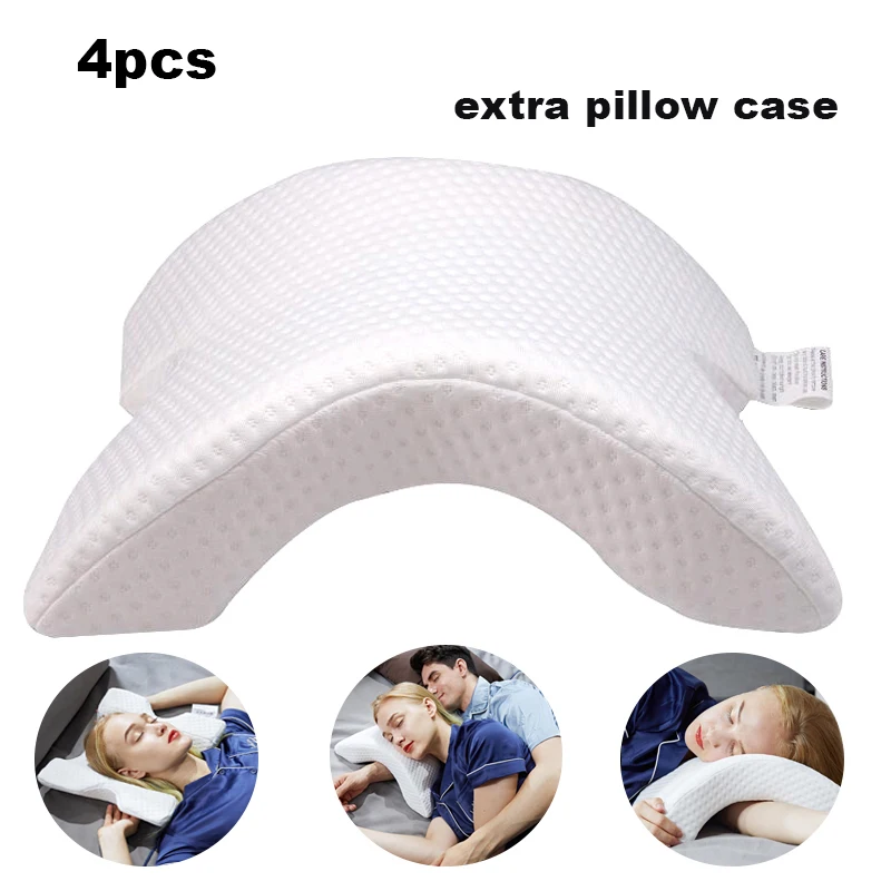 

Memory Foam Bedding Pillow Curved Slow Rebound Anti-pressure Hand Pillow Neck Protection Pillow Home Silk Couple Office Napping