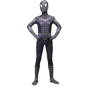 

2019 black suit the amazing spider man homecoming costume Spiderman cosplay halloween costumes for men adult costumes suits