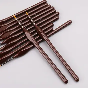 

12pcs Miniature Paint Brushes Detail Set For Fine Detailing Rock Painting Acrylic Watercolor Oil Supplies Kit Artist H55F