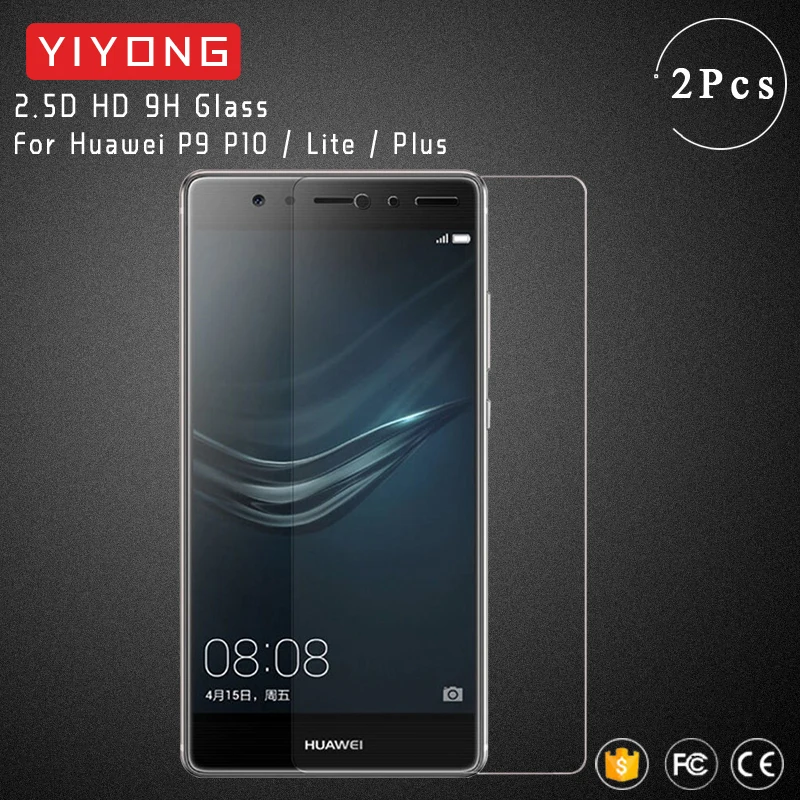 YIYONG 2.5D HD прозрачное стекло для huawei P10 P9 Lite Plus Pro Закаленное Защитная пленка экрана
