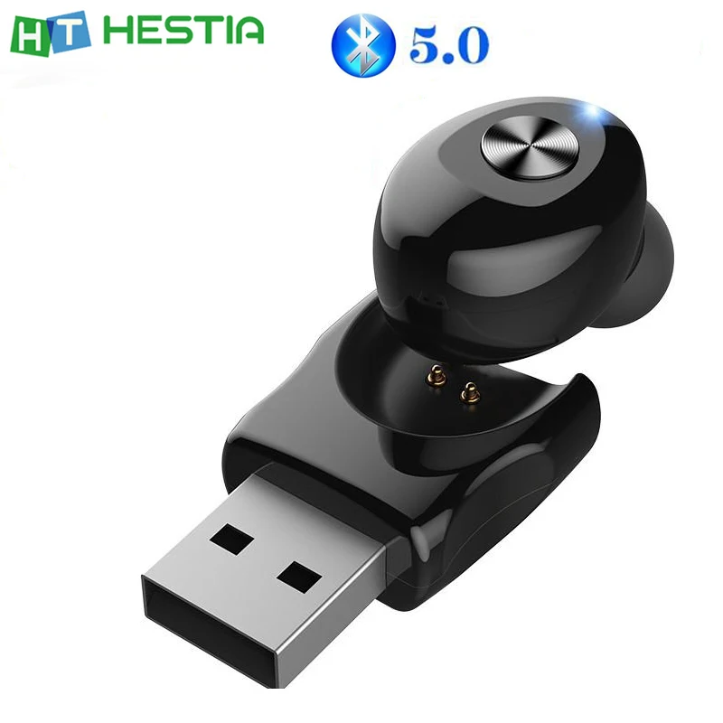 

XGU12 Single Mini Wireless Earphone Bluetooth 5.0 in-ear TWS Business Car Driving Invisible Earbud with Mic for all Smart Phone