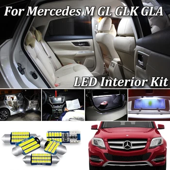 

Perfect White LED bulb Interior Reading Map Dome Light Kit For Mercedes Benz M ML GL GLK GLA W163 W164 W166 X164 X166 X156 X204