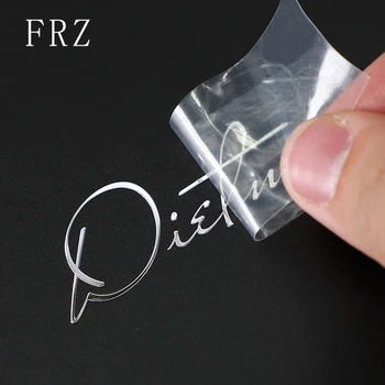 

Personalized Custom 3d metal sticker DIY labels Transfer logo decal clear self-Adhesive nickle stickers christmas decor