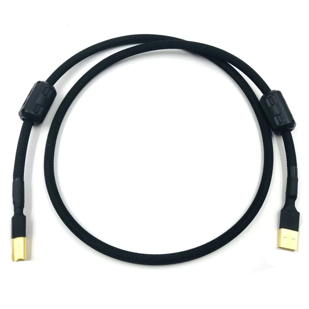 Hifi 4 Cores Single Copperr Usb Cable Dac Ab Digital Usb 2.0 Type A To