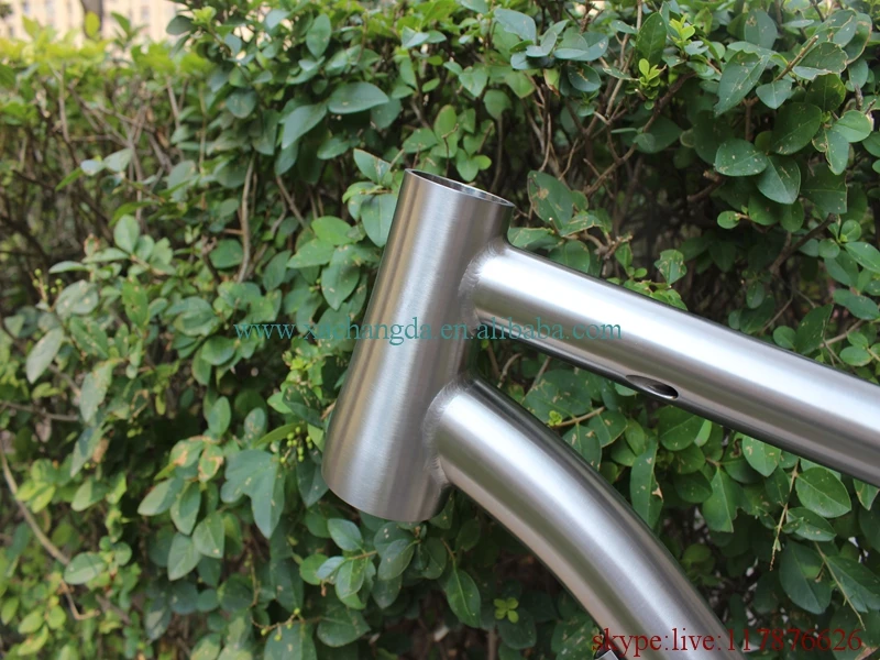Best titanium full suspension bicycle frame with taper head tube special dropouts CNC plate rear rack 2 Best titanium full suspension bicycle frame with taper head tube special dropouts CNC plate rear rack 2