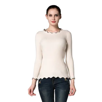 

Clearance Women's Sweater Casual Unique collar Pullover Sweater for Women Long sleeve knitting Tops