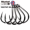 Mustad-hameçon de pêche en mer originaire de norvège, hameçon de poisson circulaire grande taille Super puissant, #1-12/0 #,10827NP-BN ► Photo 2/5