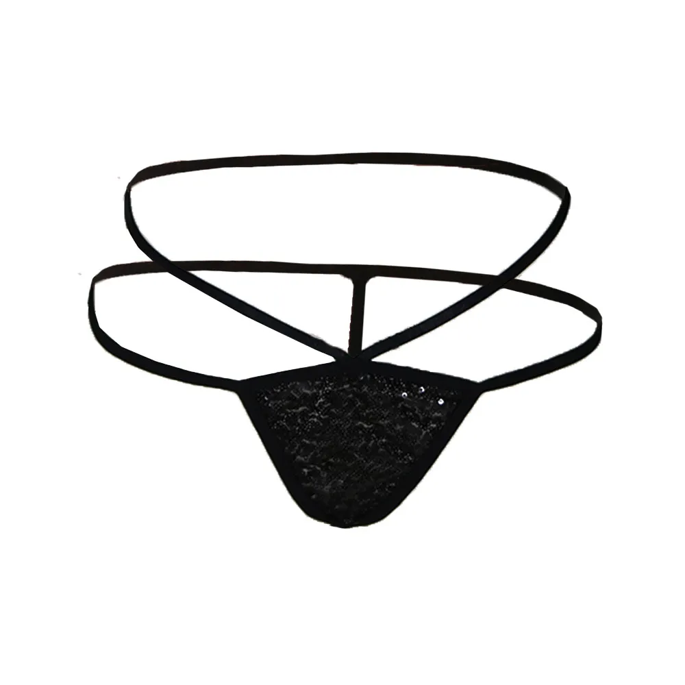 Underpant Sequins G-String Sexy T-back Lingerie  (4)