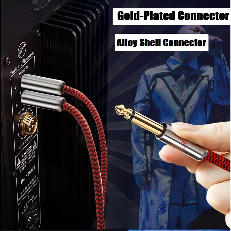 ͼ ܼ   XLR -2x6.35mm 1/4 ġ TS    ̺, Ȩ þ  ý  ڵ