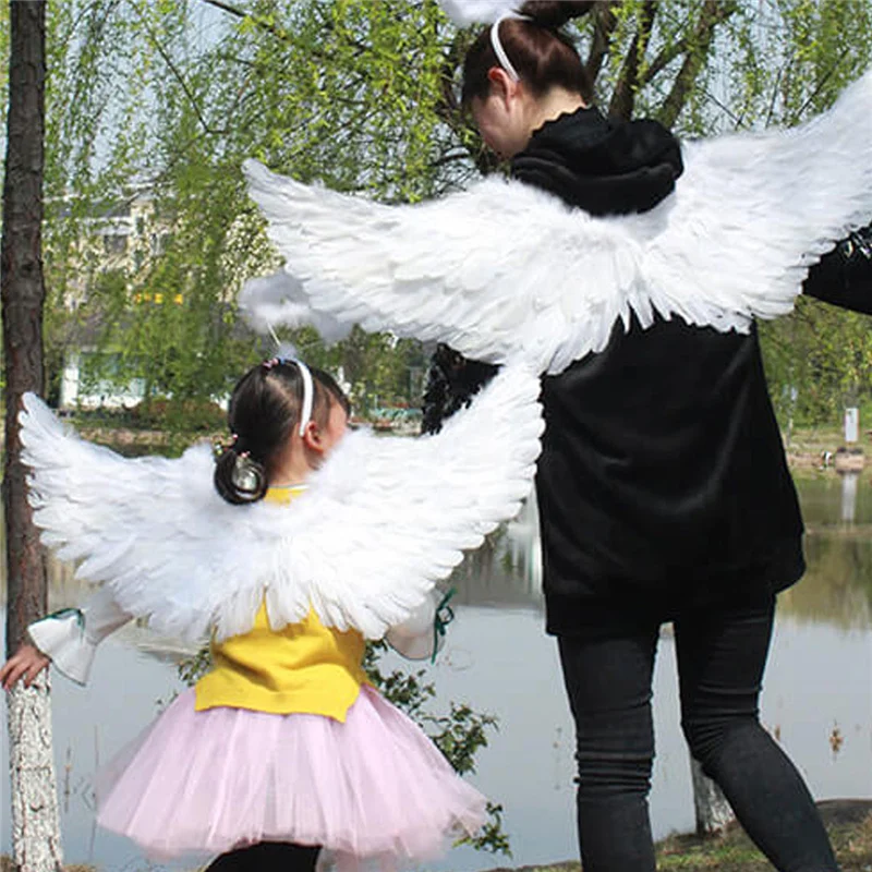 Skrzydła anioła z piór skrzydła Cosplay taniec pokaz sceniczny