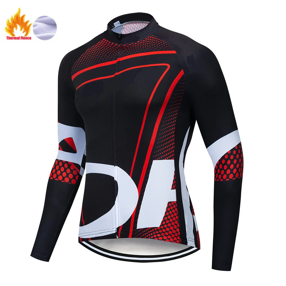 Winter jersey ORBEAING зимний термальный флисовый комплект одежды для велоспорта Майо Ropa Ciclismo Invierno MTB велосипедные майки велосипедная спортивная одежда - Цвет: Winter jersey