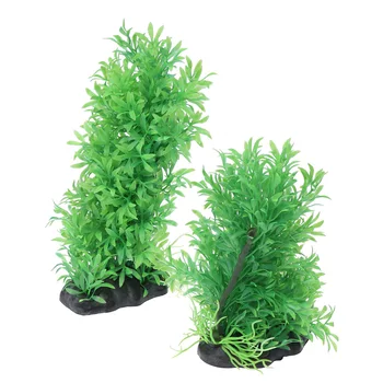 

2Pc Artificial Water Plants Fake Aquatic Plant Fish Tank Ornament Aquarium Decoration