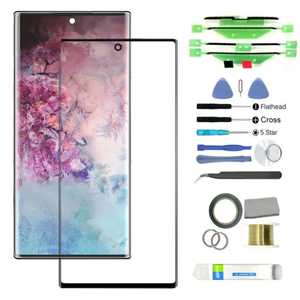 Подходит для Samsung Galaxy Note 10 Plus Сменное Переднее стекло сенсорный экран Объектив