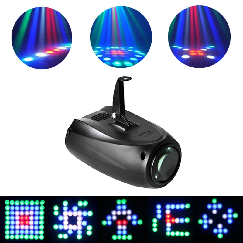 Светодиодные сценические огни для рождественской вечеринки 10 Вт автоматический