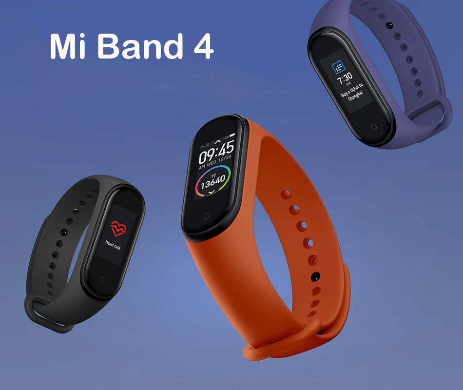 Xiaomi mi браслет 4 mi Band с цветным смарт-экраном сердце фитнес-браслет Спорт Музыка Bluetooth 50 м водонепроницаемый