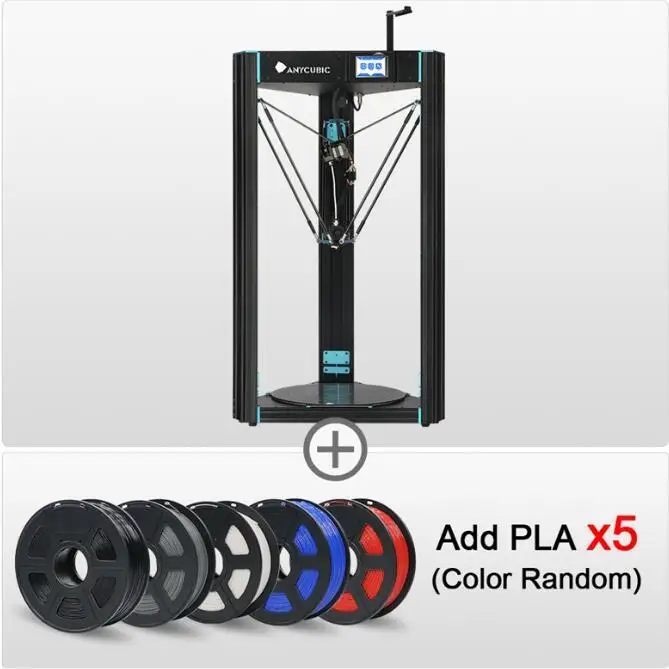 ANYCUBIC 3d принтер 3d Хищник большой плюс размер 370x370x455 мм один год гарантии 3d-принтер автоматический нивелир 3 д Принтер Комплект 3д принтер - Цвет: Predator-And5kg