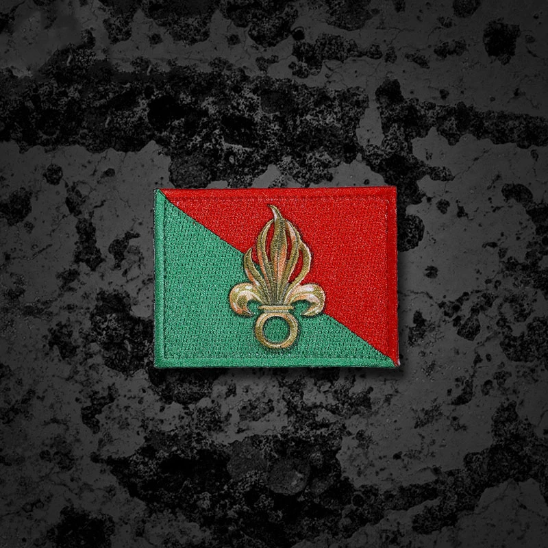 Portachiavi Metallico Legione Straniera Francese – 2° REP (Paracadutisti) – Doppio Lato Con Logo In PVC – Prodotto In Francia, 8,5 Cm - 2