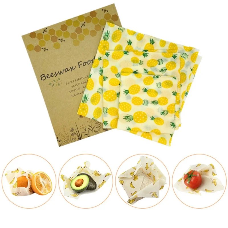 

1/3pcs Reusable Silicone Wrap Seal Food Fresh Keeping Wrap Lid Cover Stretch Vacuum Food Wrap Beeswax Cloth Kitchen Tools