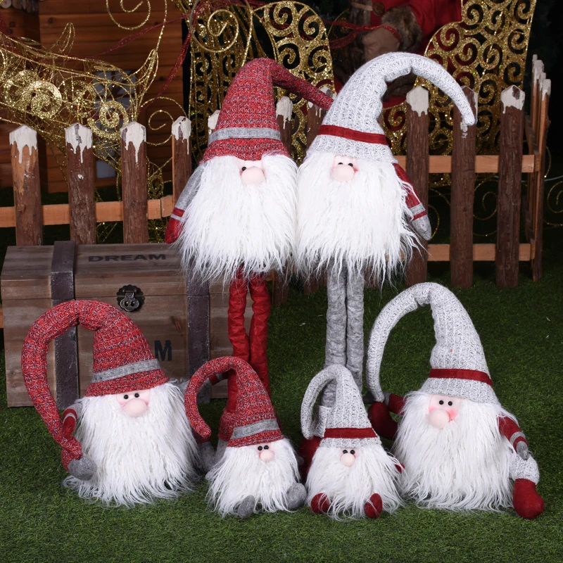 Новые рождественские куклы Санта-Клауса, новогодний рождественский подарок, натальная фигурка, Рождественские елочные украшения, adornos de navidad Natal
