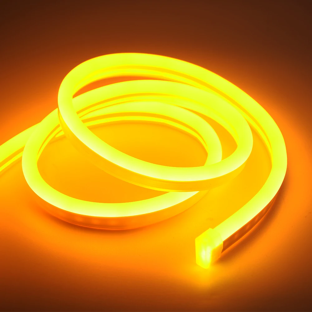 Светодиодная лента 2835 водонепроницаемая неоновая Led лампа теплого белого