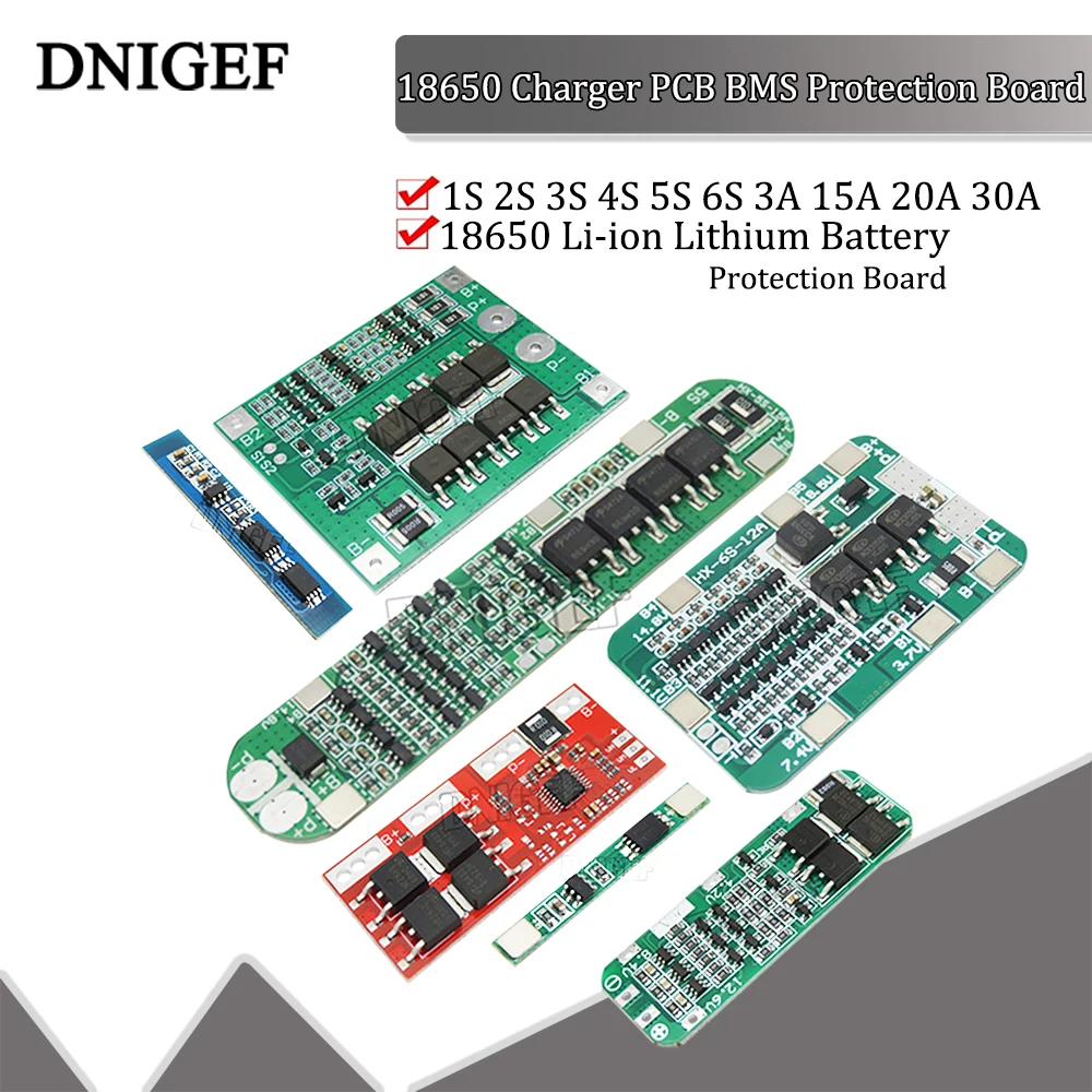 1S 2S 3S 4S 6S 3A 15A 20A 30A литий-ионная литиевая батарея 18650 зарядное устройство печатная