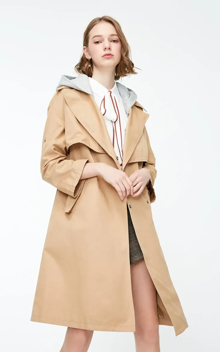 Vero Moda женское хлопковое пальто со съемным капюшоном | 319121515
