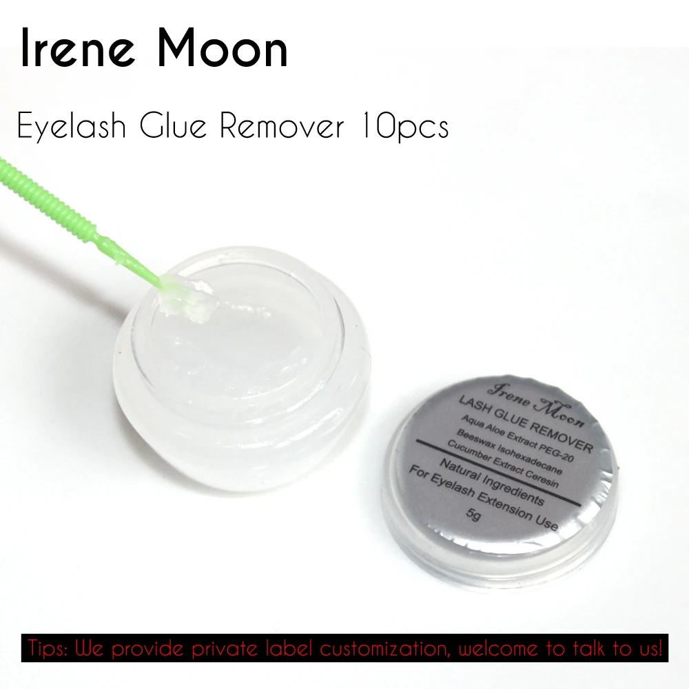 

10pcs/lot Eyelash Glue Remover Cream Glue Remover For Removing False Eyelashes Individual Eyelashes Extension Remover 5g