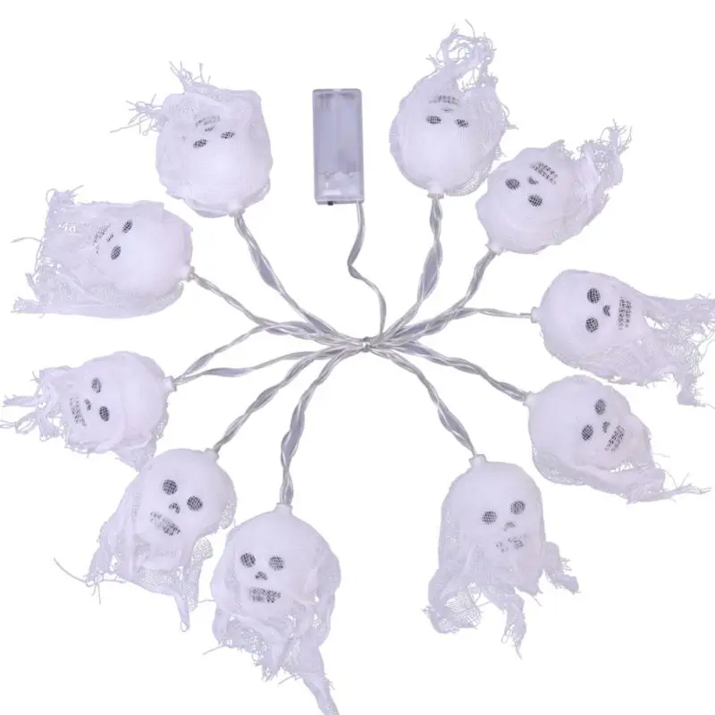 

Halloween Party 2m LED Colorful Light Cosplay Party Skull Shape Funny Personality String Lights