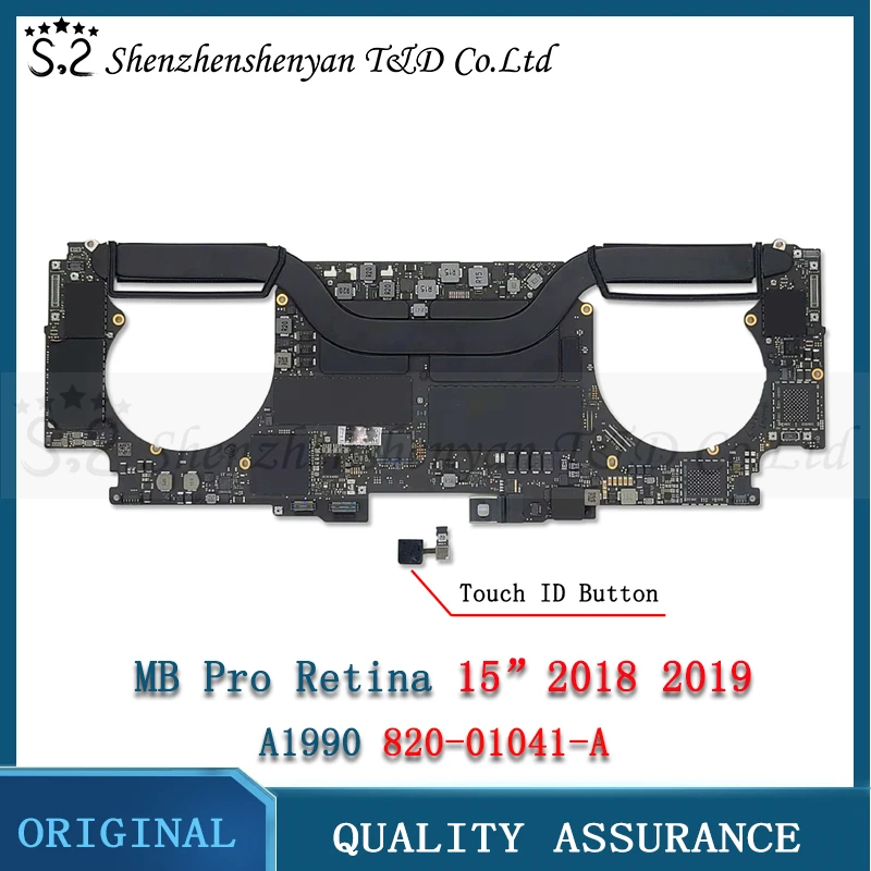 

Original A1990 Logic Board With Touch ID Button For MacBook Pro Retina 15" A1990 Motherboard EMC 3215 EMC 3359 2018 2019 Year