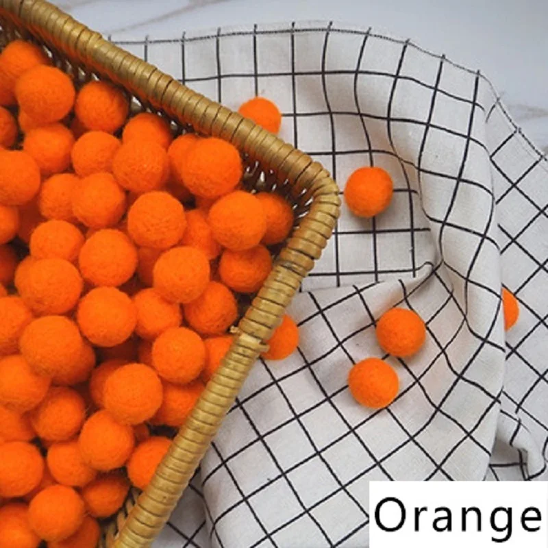 10Pcs 20Mm Round Wool Felt Balls Pom Poms Pompoms Ball Handmade Kids Toys Wedding Christmas Decoration Diy Sewing Craft Supplies