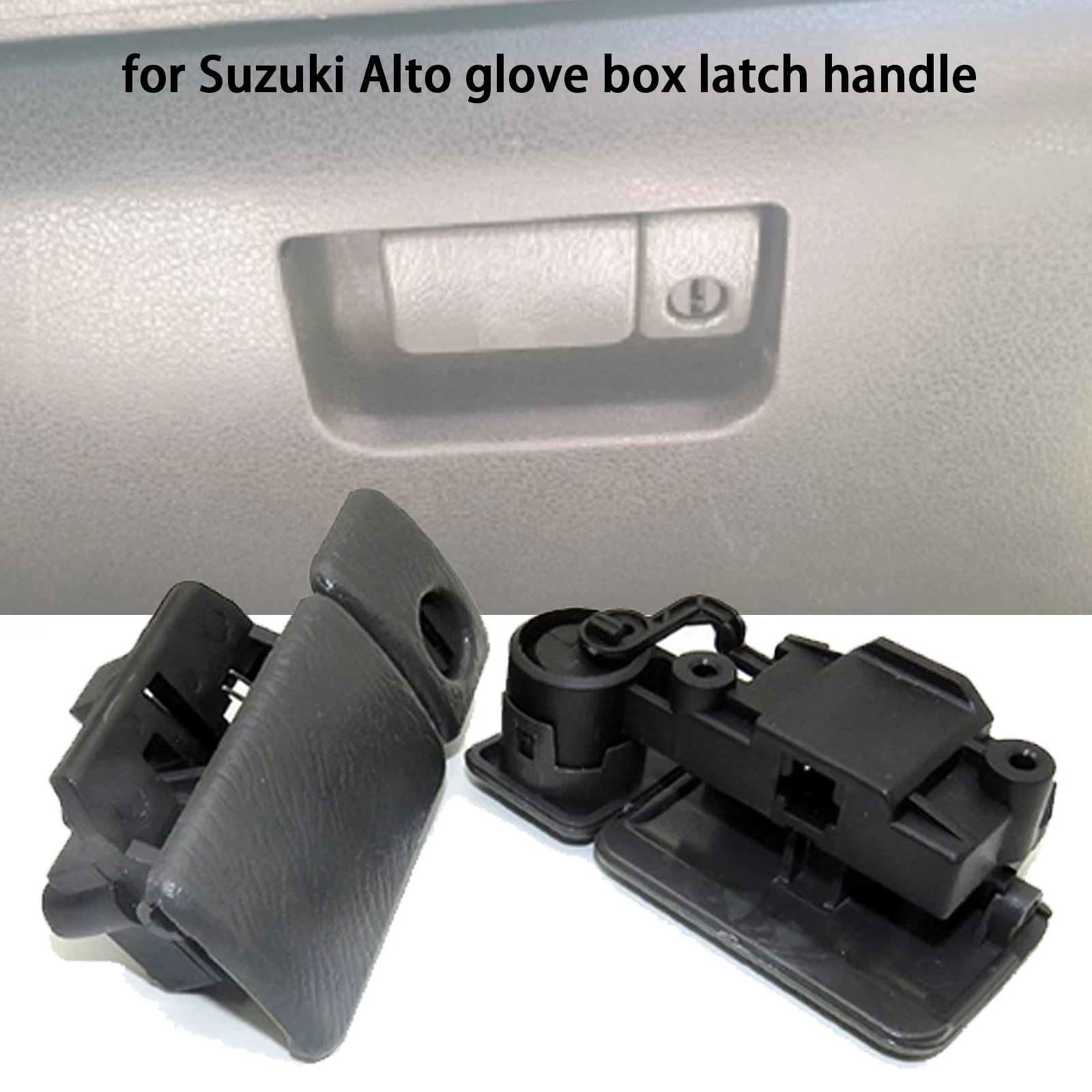 Gray Car Glove Box Lock Latch Handle Fit For Suzuki Jimny Vitara Grand Vitara Automobiles Replacement Interior Parts Accessories glove box lid