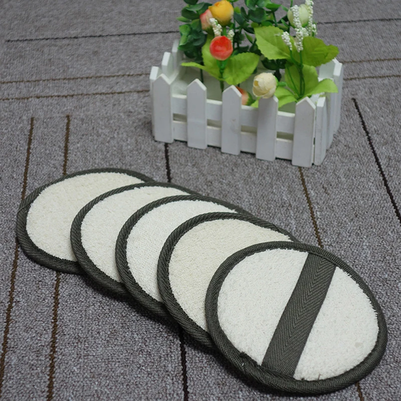 1pcs Natural Loofah Luffa Sponge Face Body Bath Shower Spa Exfoliator Scrubber Pad 13cm*13cm