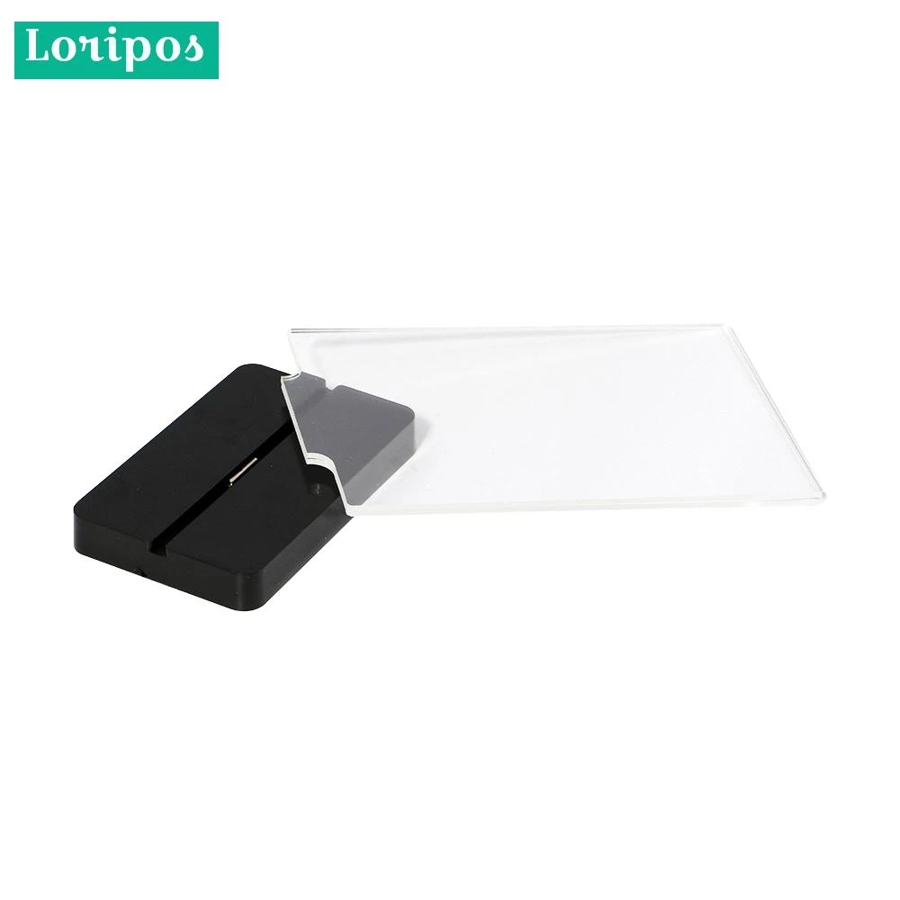 10x20cm Table Acrylic Menu Display Stand Acrylic Men Stand Black Clear Price Tag Display Desk Sign Holder Label Holder Frame