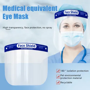 

20pcs Kitchen Oil Splash Protective Anti-smoke Masks Cook Facial Shield Full Face Cover Anti-spit Mask Portable Shield