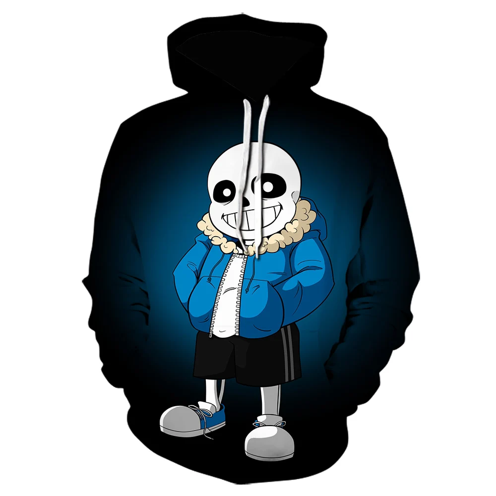 Толстовка Мужская/Женская с 3D-принтом по мотивам игры Undertale в стиле Харадзюку |
